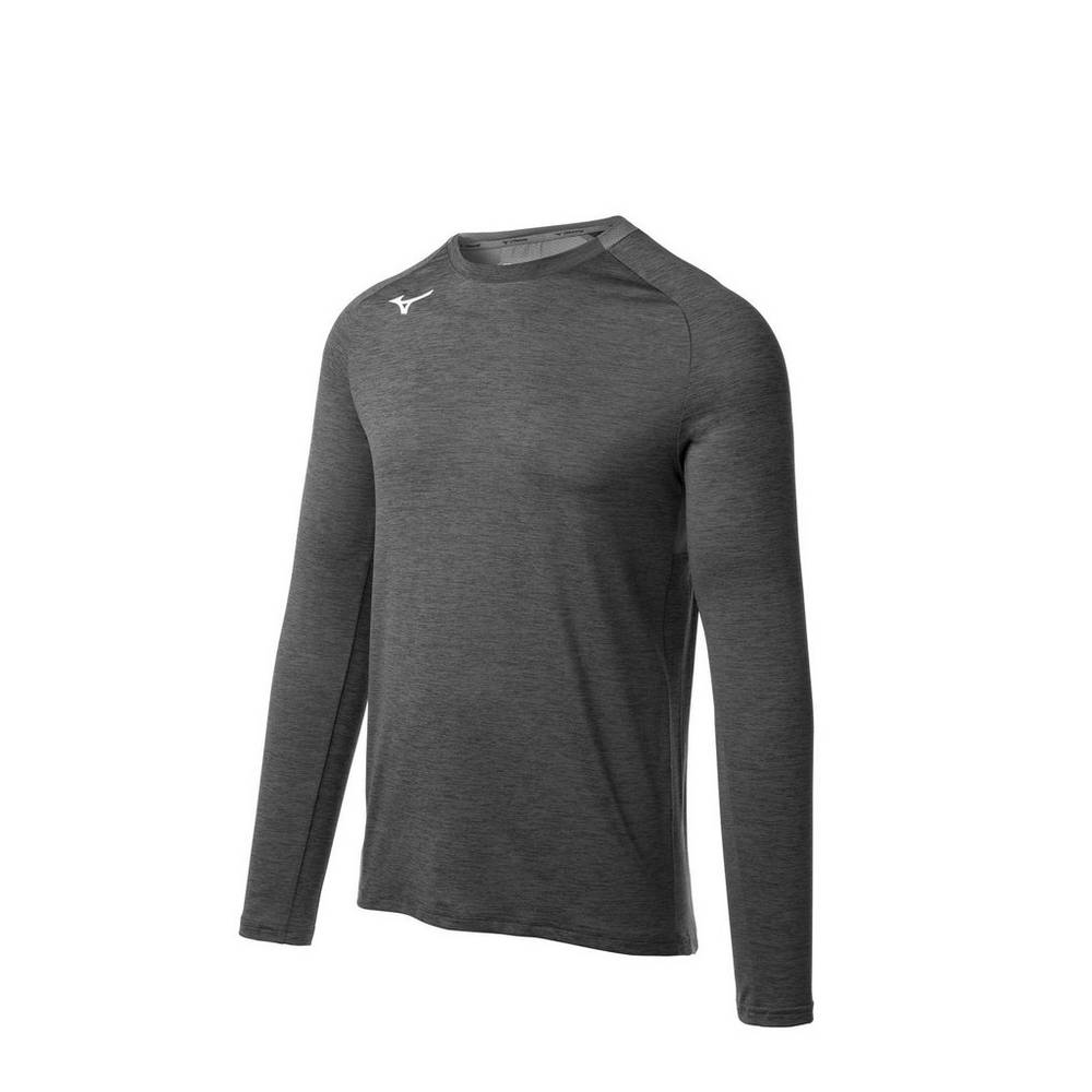 Panske Treningove Oblecenie Mizuno Alpha Long Sleeve Siva Vypredaj XJNU17304